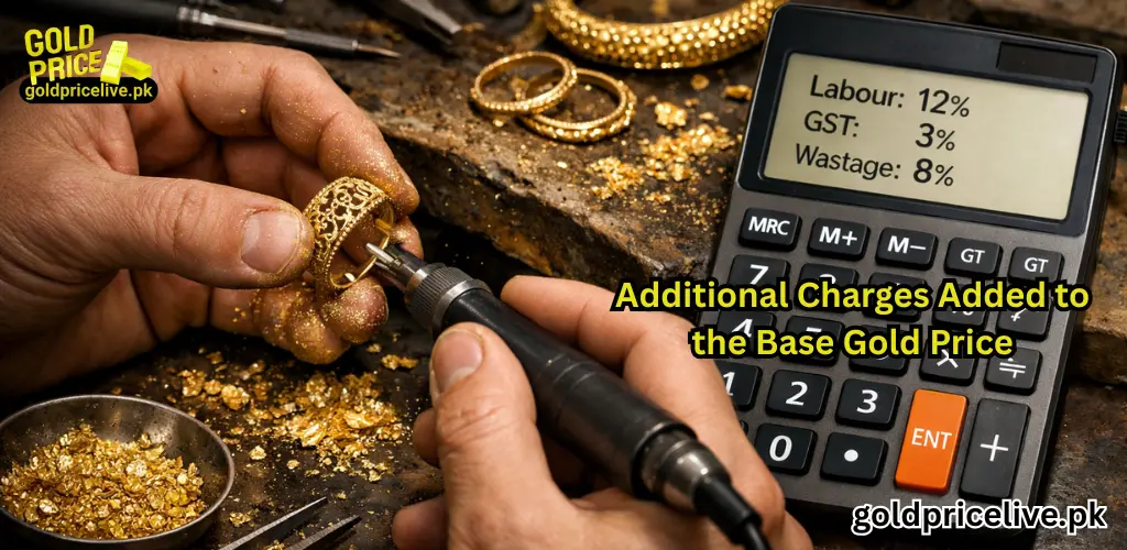 How gold rate is calculated in Pakistan Additional Charges Added to the Base Gold Price image
