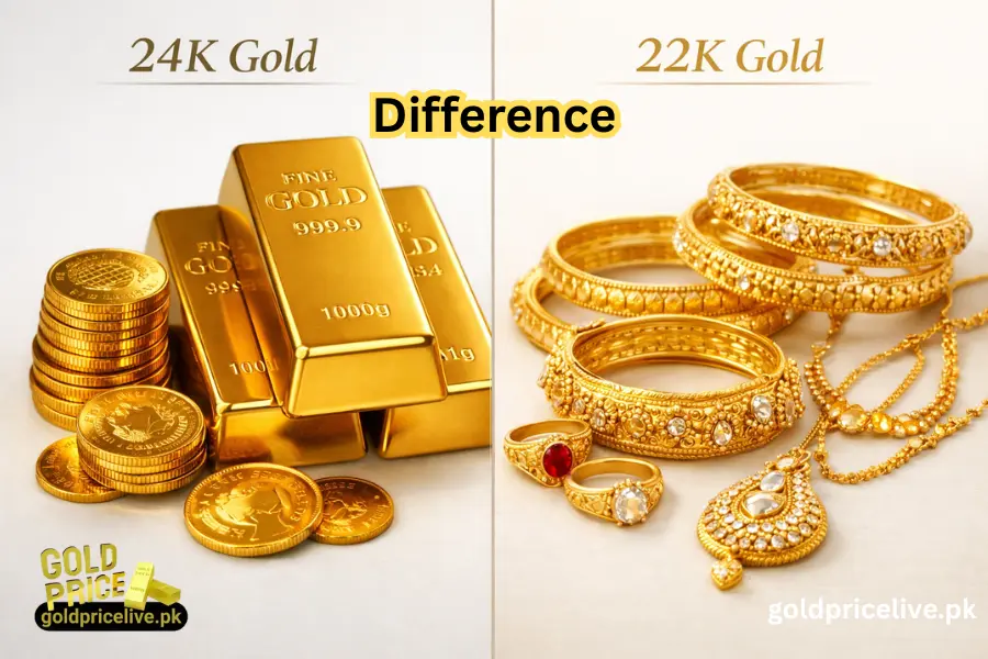 Gold Prices in Pakistan Difference Between 22K and 24K Gold (Which Is Better)