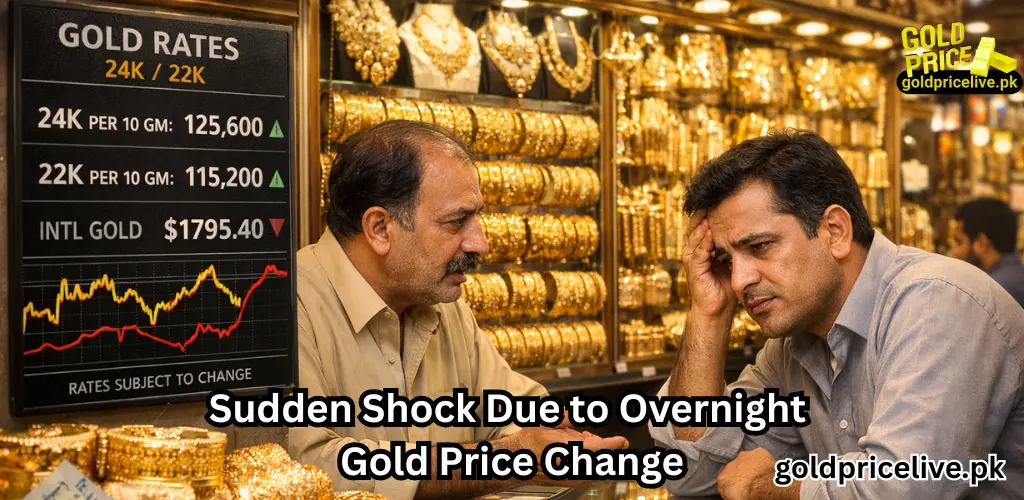 Gold Price Changes Daily in Pakistan Sudden Shock Due to Overnight Price Change image
