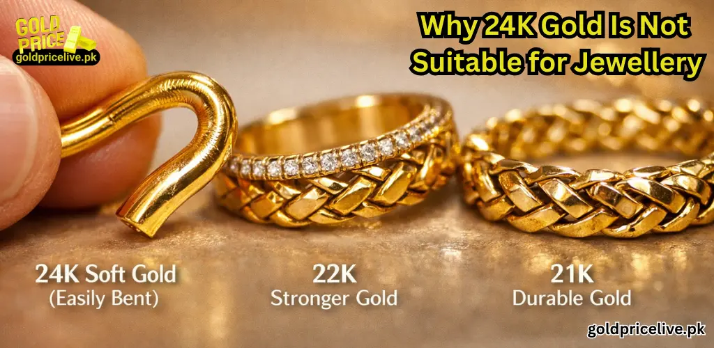 Which Gold Is Best for Jewellery Why 24K Gold Is Not Suitable for Jewellery Making image